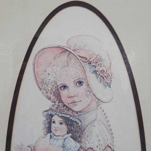 Vintage Wood Picture Photo Frame Ornate Detailed Gold Girl Print 13.5"x25.5" - Picture 9 of 16